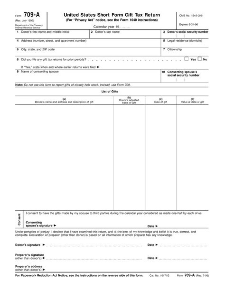 Do you have to fill out a 709 tax return?